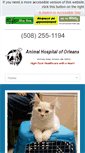 Mobile Screenshot of animalhospitaloforleans.com